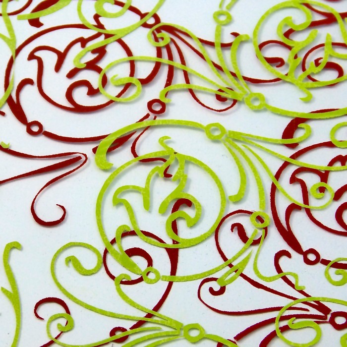 barok vert et rouge T51